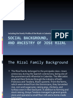 Social Background, Status and Ancestry of Jose Rizal