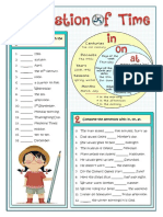 Prepositions of Time