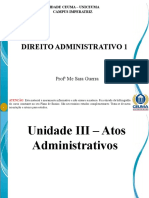 PARTE 1-AULA SLIDES Direito Administrativo 1 - Atos