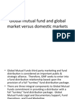 Global Mutual Fund and Global Market Versus Domestic Markets