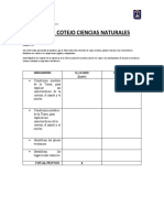 Lista de Cotejo Ciencias Capas de La Tierra y Placas Tectonicas