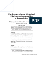 Ética, Pluralización Religiosa, Laicidad Del Estado y Proceso Democrático - Jean Pierre Bastian