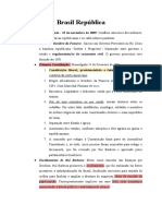 Brasil República - RESUMO COMPLETO