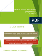 Kedudukan Filsafat Dalam Ilmu Pengetahuan