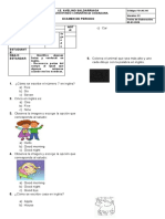 Examen Inglés 2do