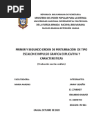 Primer y Segundo Orden Analisis Fundamental