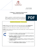 DPC I - Competência Internacional I - Prof Joana Costa Lopes