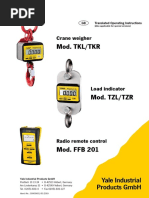 Mod. TKL/TKR: Crane Weigher