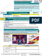 1° DPCC-SESIÓN N°16-ACTIVIDAD N°10 - Postura Sobre La Publicidad en Nuestra Alimentación para Prevenir La Anemia - 4 de Noviembre