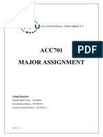 ACC701 Major Assignment