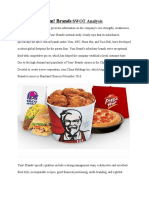 Yum! Brands: Swot Analysis