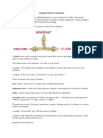 Model Argumentasi Toulmin