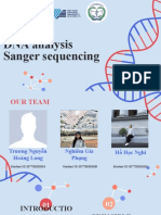 DNA Analysis Sanger Sequencing: Seminar