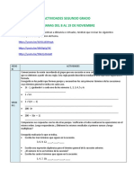 Actividades Sucesiones Del 8 Al 19 de Noviembre 2do Grado