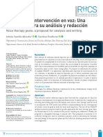 Objetivos de Intervencion en Voz