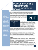 Finance Process Optimization - Mapping The Journey To High Performance