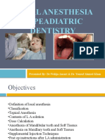 Local Anesthesia in Peadiatric Dentistry: Presented By: DR - Walija Ansari & Dr. Yousuf Ahmed Khan