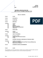 Material Specification For Preformed Plastic Pavement Marking Tape