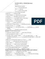 Practice Test 6 - Tenses (Past)