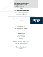 Assignment Quiz 1: North South University, Bangladesh