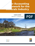 Water Accounting Framework For The Minerals Industry: User Guide