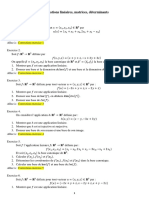 Exercices Corriges Application Lineaire Et Determinants