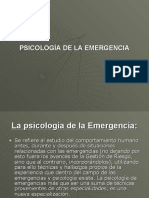 Psicología de La Emergencia