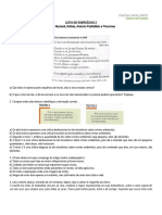 LISTA DE EXERCÍCIOS 2 - Português II