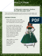 Mexican Gothic Noemi Paper Doll