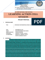 Learning Action Cell Session: Project Proposal Proposal Brief