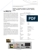 Analisis de Solventes Residuales en Productos Farmaceuticos Mediante Un Headspace Acoplado A Un GC Con Deteccion Simultanea Fid y Ms