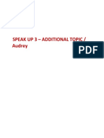 Additional Topic - Speaking Practice