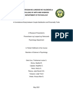 A Correlational Study Between Couple Satisfaction and Personality Traits