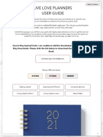 Live Love Planners User Guide