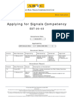 EST-20-03 Applying For ARTC Competency