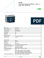 Product Datasheet: Circuit Breaker Masterpact NW16H1 - 1600 A - 4 Poles - Fixed - W/o Trip Unit