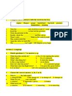 Section 1: Vocabulary 1 Complete These Sentences With The Words in The Box