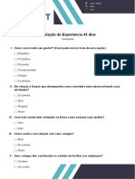 Avaliação de Experiência 45 Dias