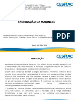 Fabricação de Maionese