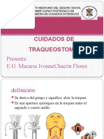 Cuidados de Enfermeria en Traqueostomias