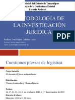 Metodología de Investigación Jurídica Diapositivas 2019 EJPJE Tamp Presentación