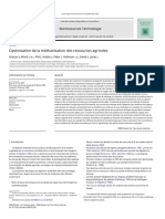 Optimisation de La Méthanisation Des Ressources Agricoles: Bioressources Technologie