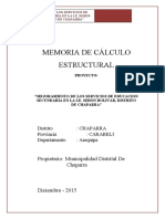 Memoria de Calculo Colegio