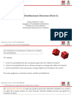 Unidad 3. Distribuciones de Probabilidad (Parte I)