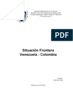 Frontera Colombia y Venezuela - Daniel de Palo 4 Año