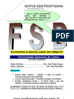 Filosofia e Sociologia Do Direito