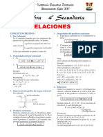 Relaciones para Cuarto Grado de Secundaria