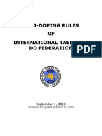 ITF Anti Doping Rules 2019 Updated Apr.2020