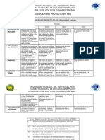 Rúbrica para Proyecto de Rsu