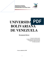 Documento Rector UBV